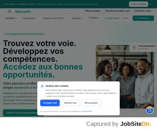 Datemploi screenshot preview Datemploi screenshot preview