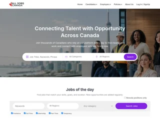 AllJobsCanada platform preview