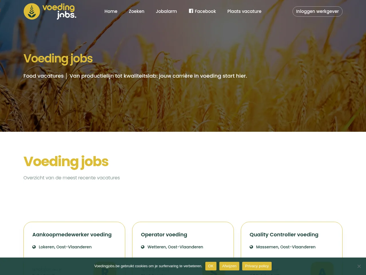 VoedingJobs screenshot VoedingJobs website screenshot