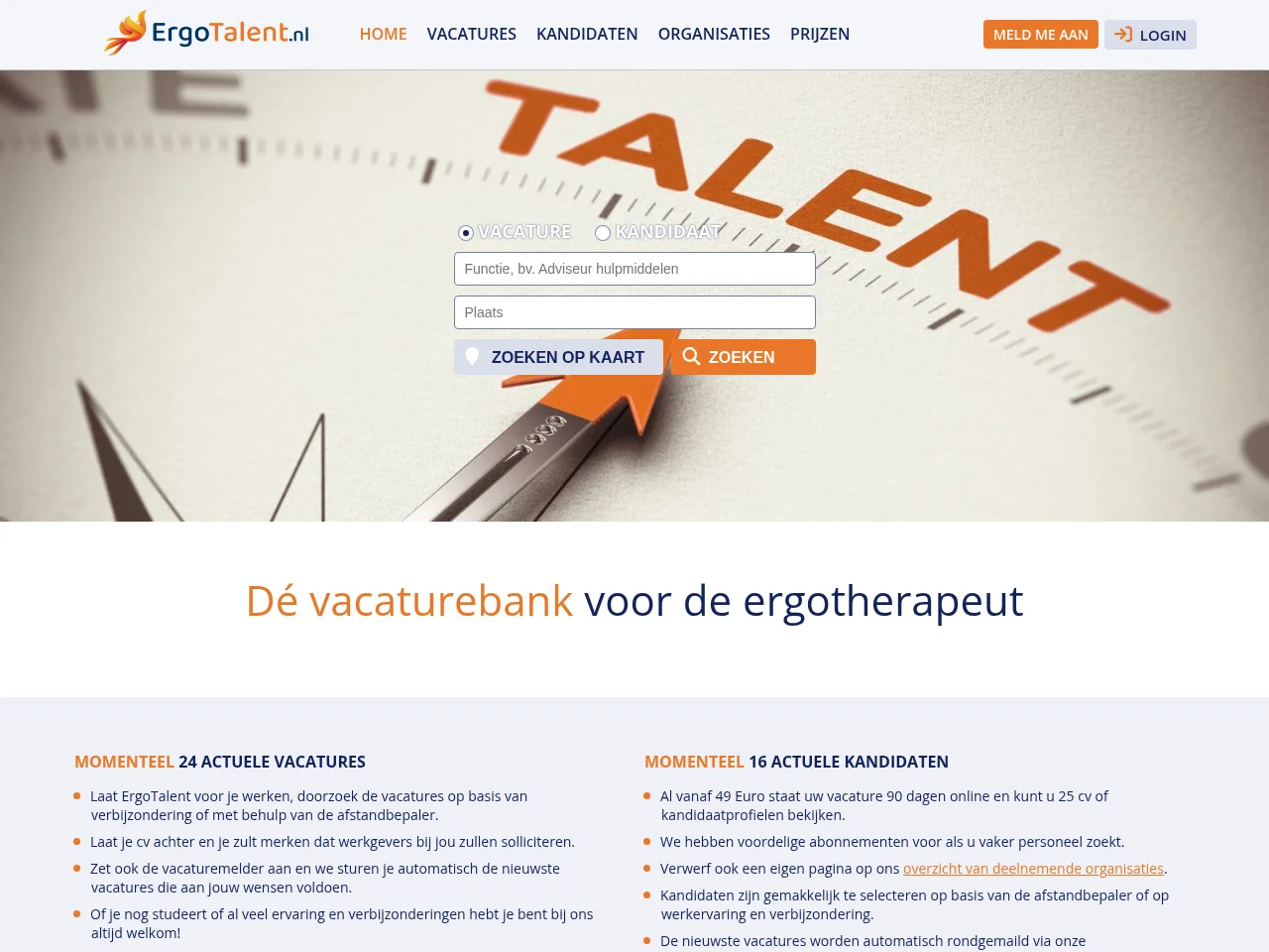 ErgoTalent website screenshot