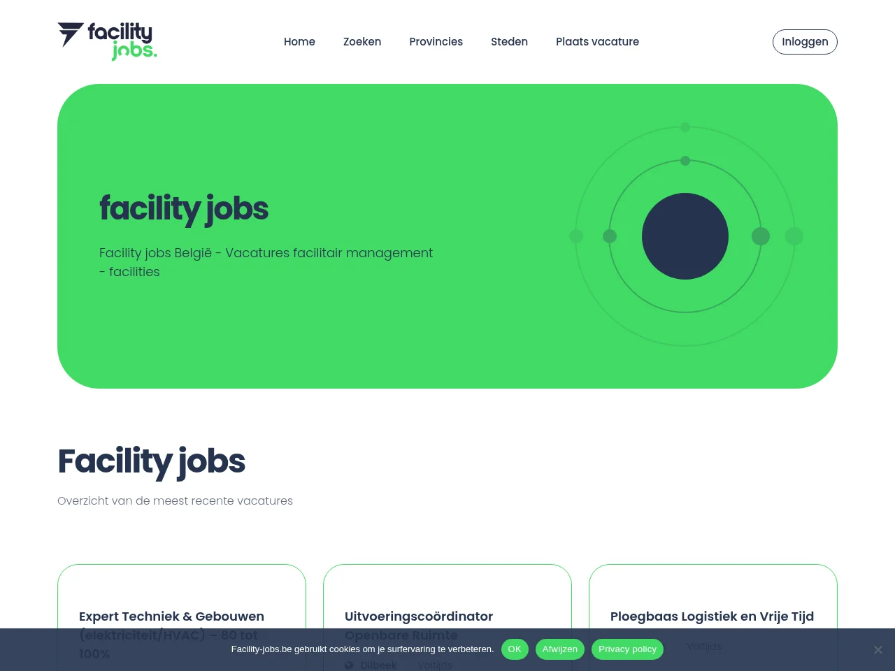 Facility Jobs screenshot Facility Jobs website screenshot