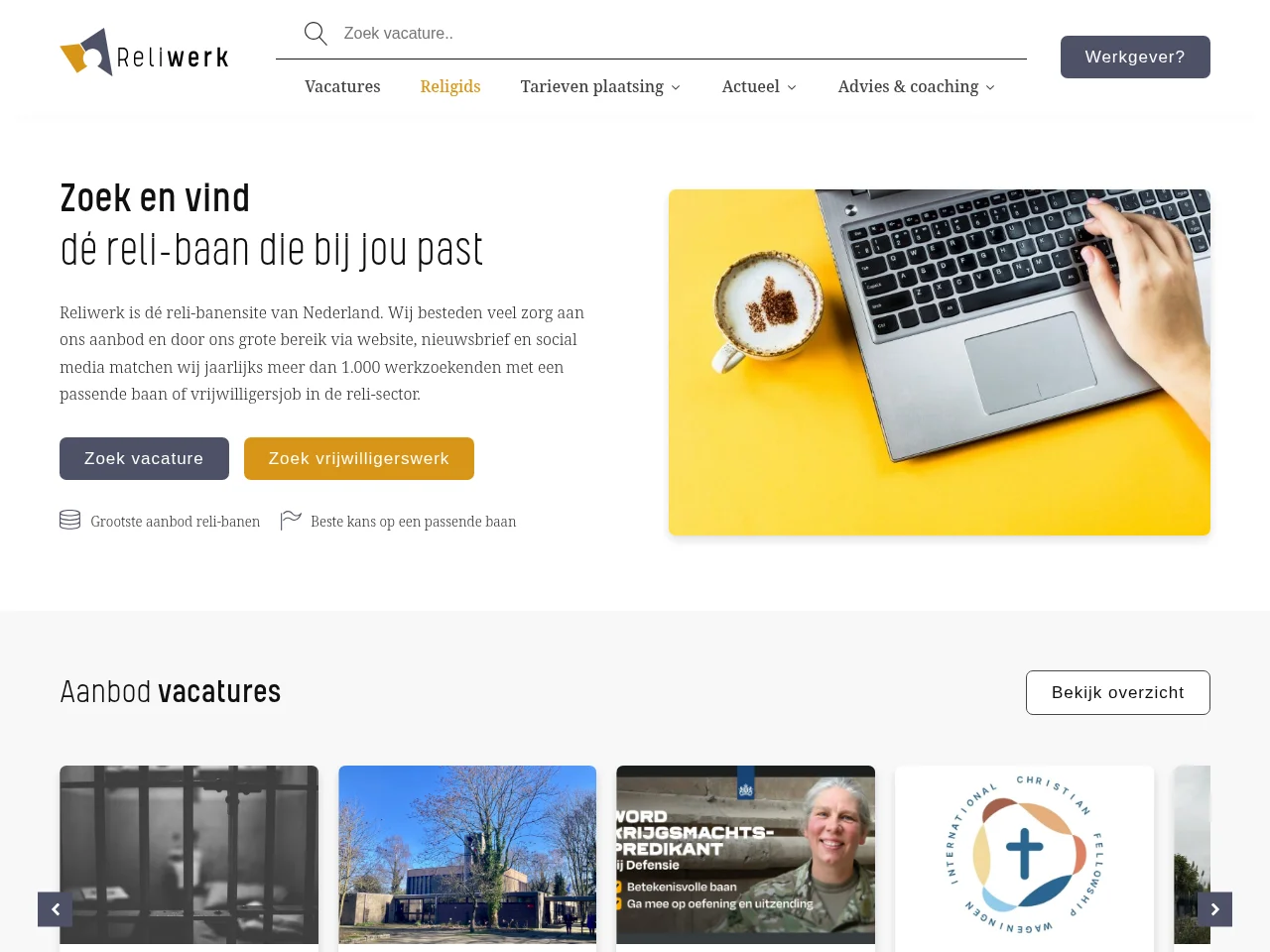 Reliwerk screenshot Reliwerk website screenshot