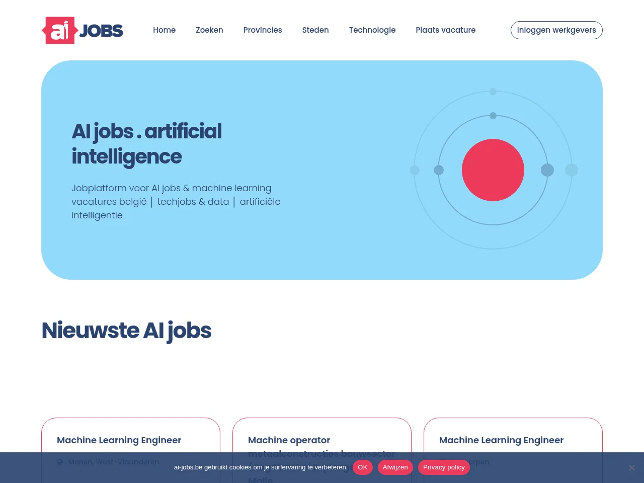 AI JOBS website screenshot