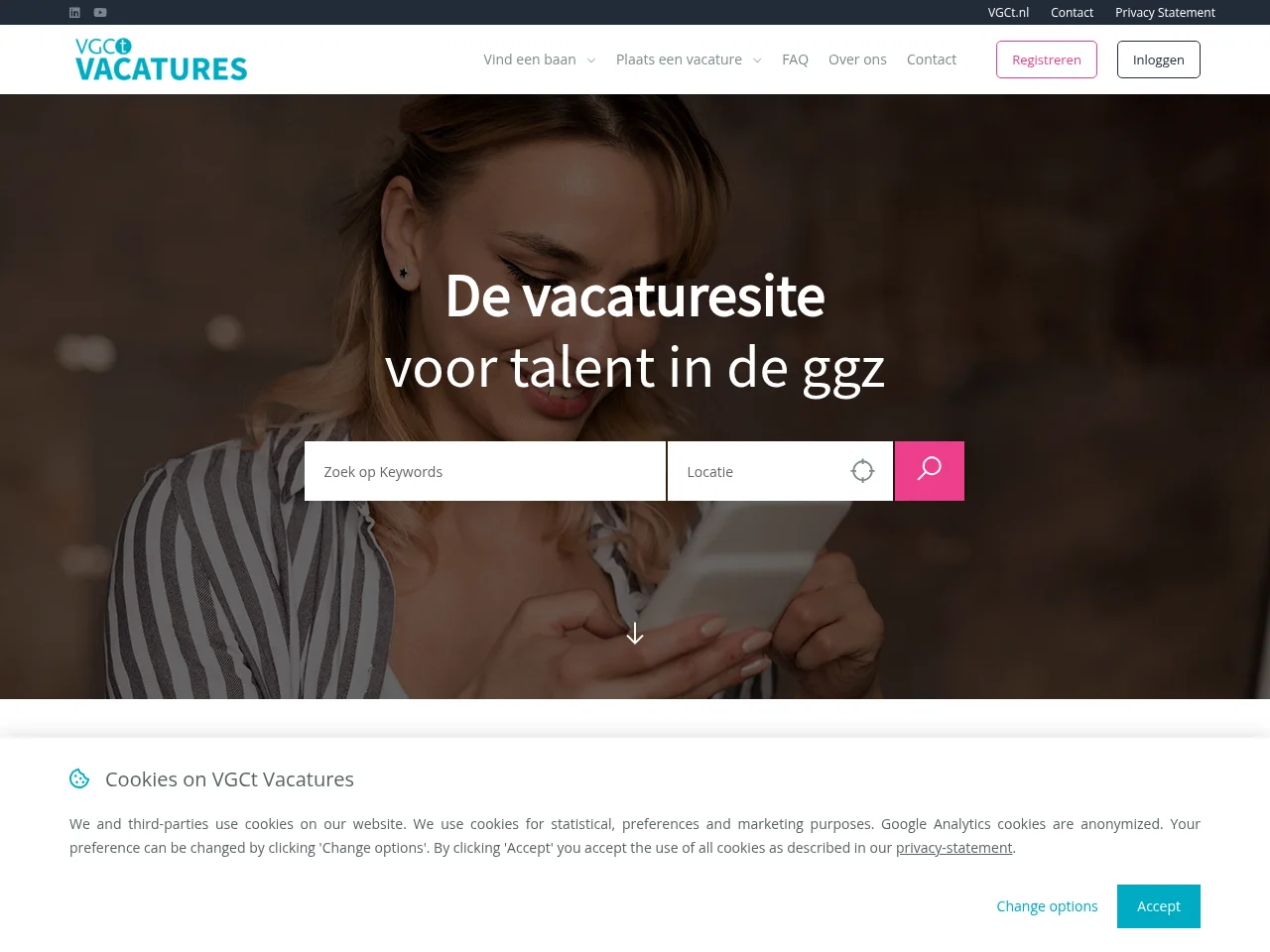VGCt Vacatures screenshot VGCt Vacatures website screenshot