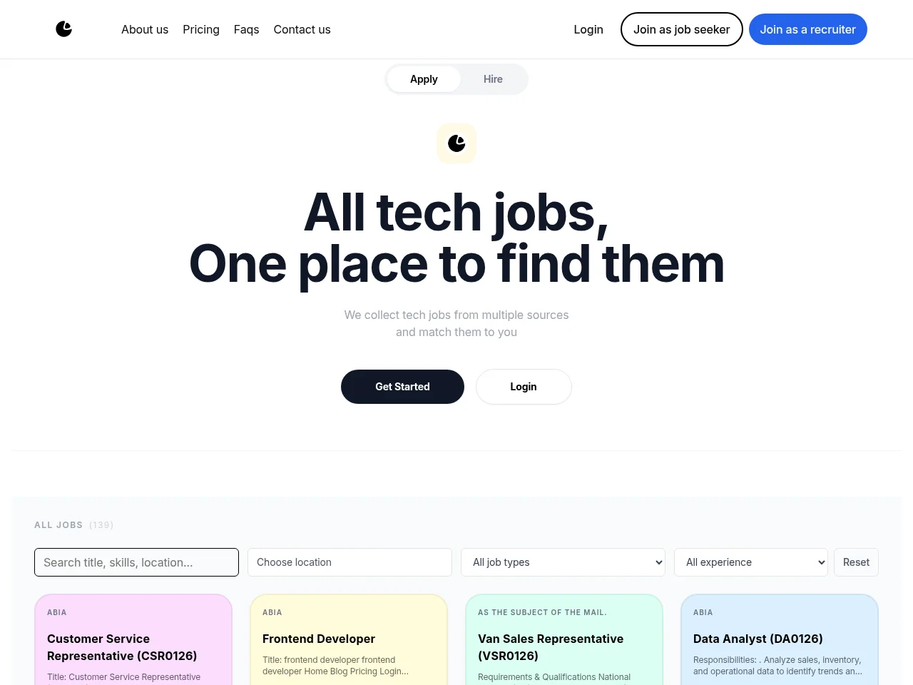 DelonJobs screenshot DelonJobs website screenshot
