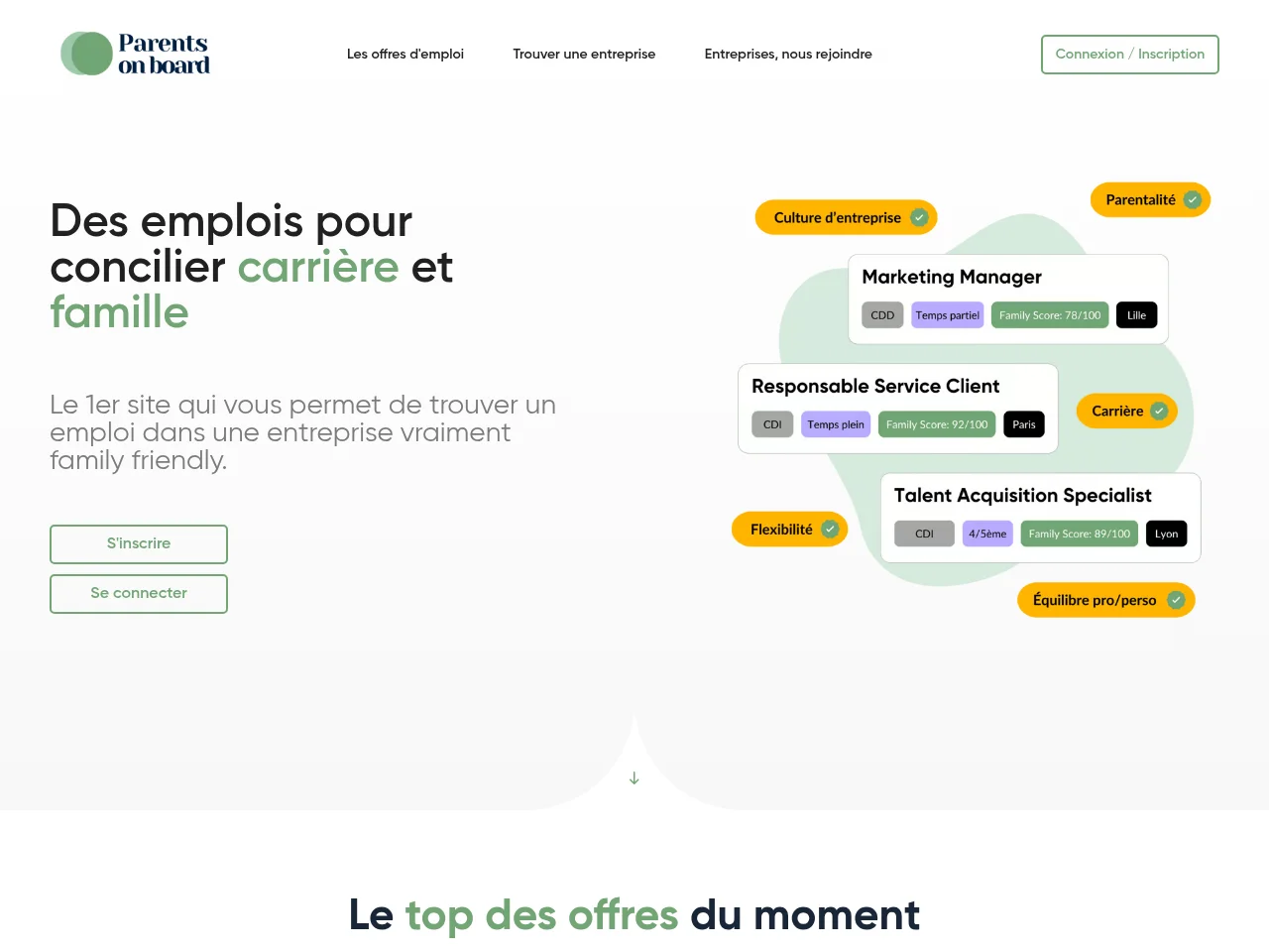 Parents on board screenshot Parents on board website screenshot