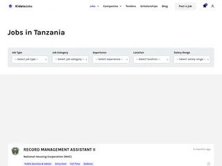 Kidato Jobs platform preview Kidato Jobs platform preview