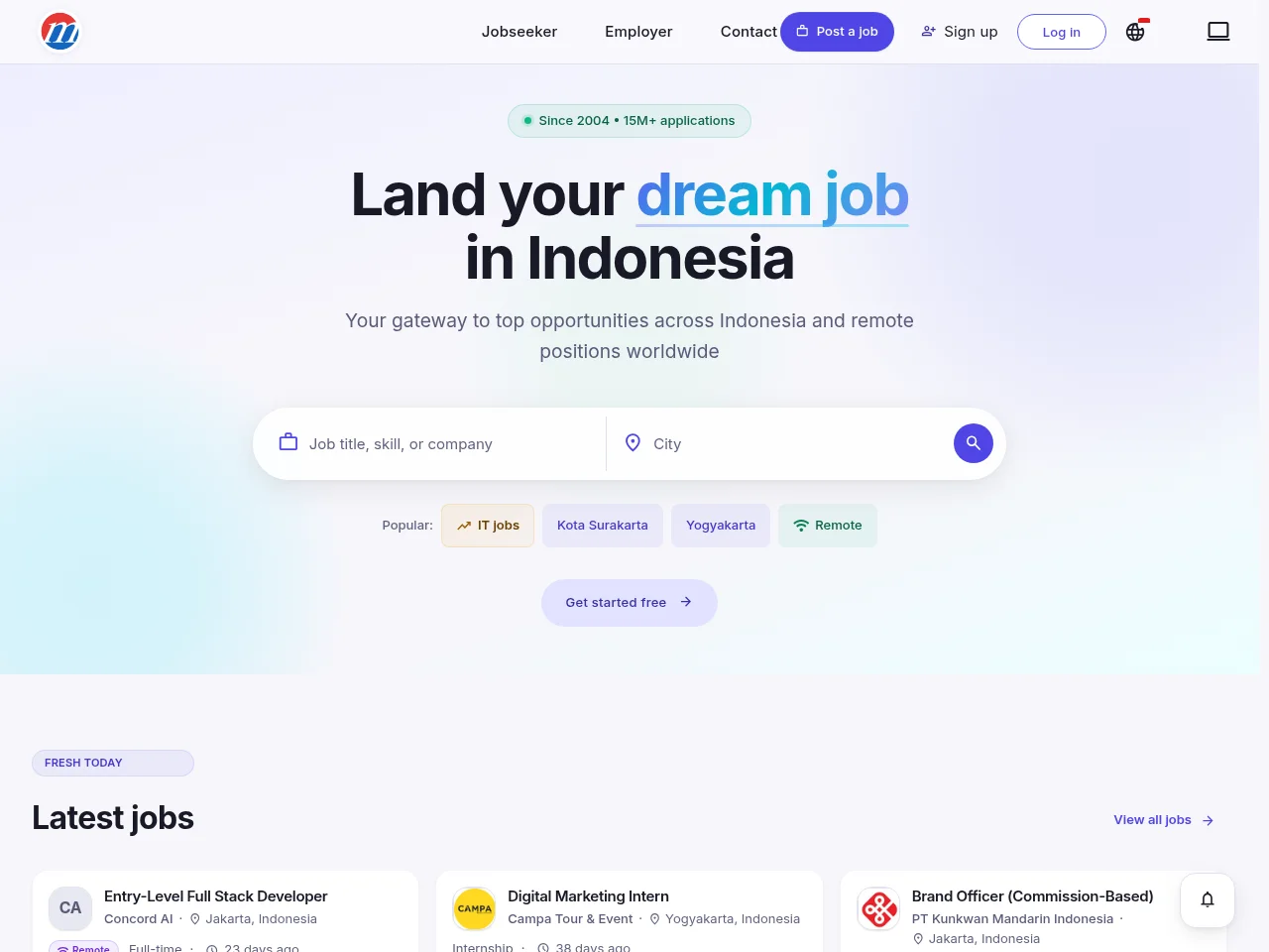 Mustakbil Indonesia screenshot Mustakbil Indonesia website screenshot