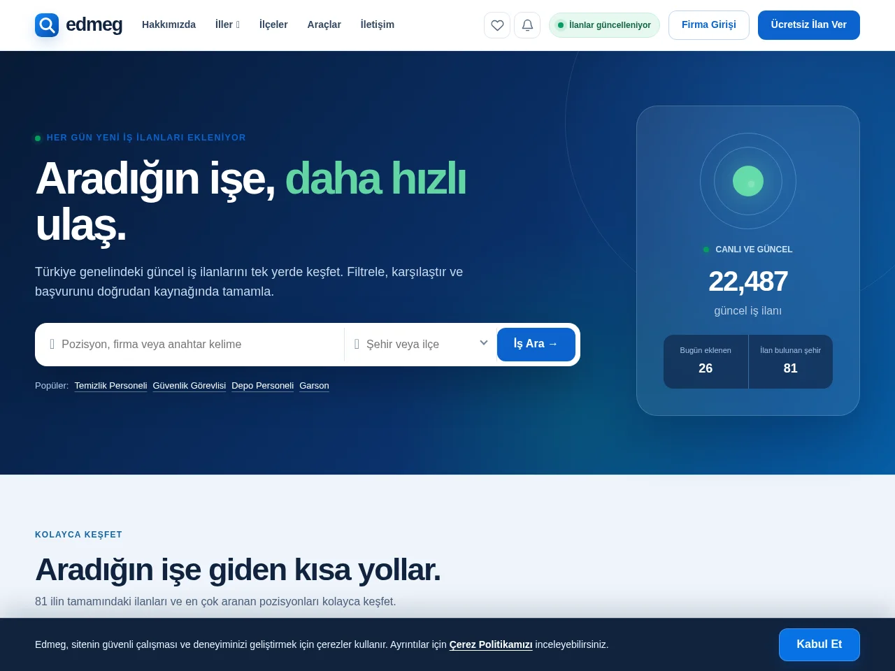 Edmeg website screenshot