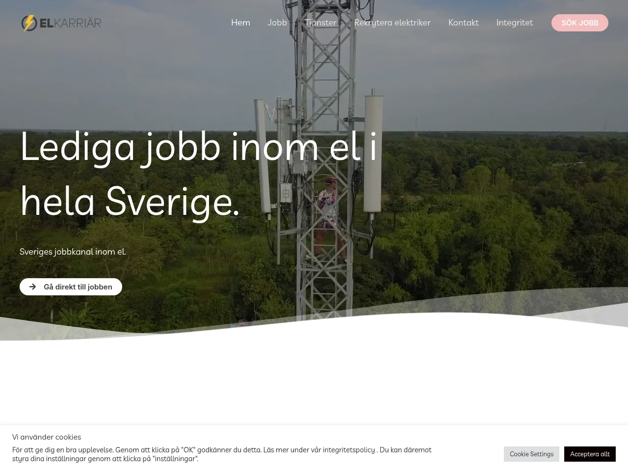Elkarriär screenshot Elkarriär website screenshot