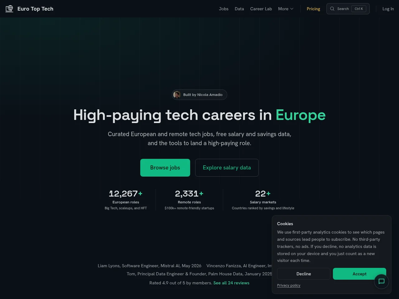 Euro Top Tech screenshot Euro Top Tech website screenshot