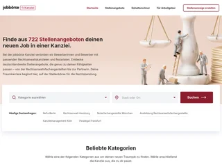 Jobbörse für Anwaltskanzleien screenshot preview Jobbörse für Anwaltskanzleien screenshot preview