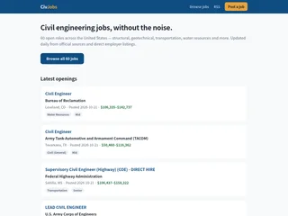 CivJobs screenshot preview CivJobs screenshot preview