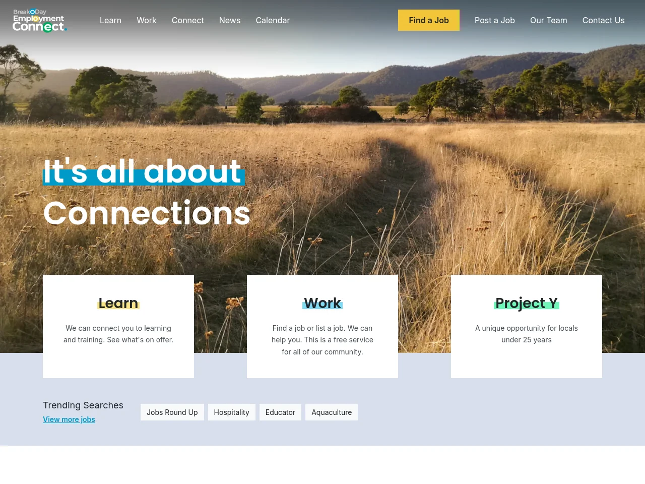 Break O'Day Employment Connect screenshot Break O'Day Employment Connect website screenshot