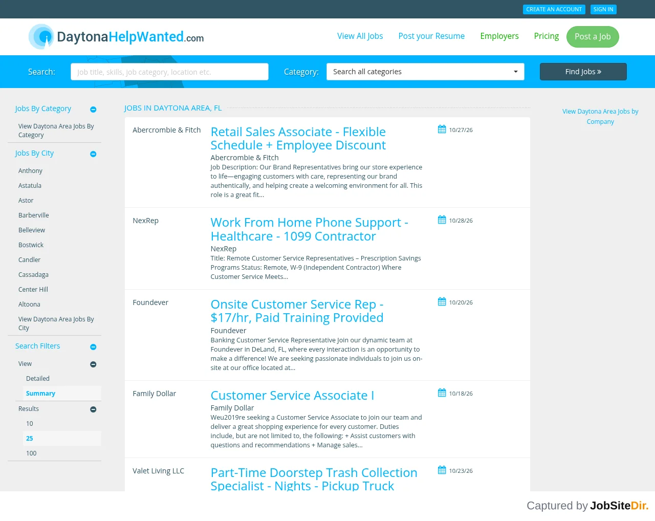 DaytonaHelpWanted screenshot DaytonaHelpWanted website screenshot