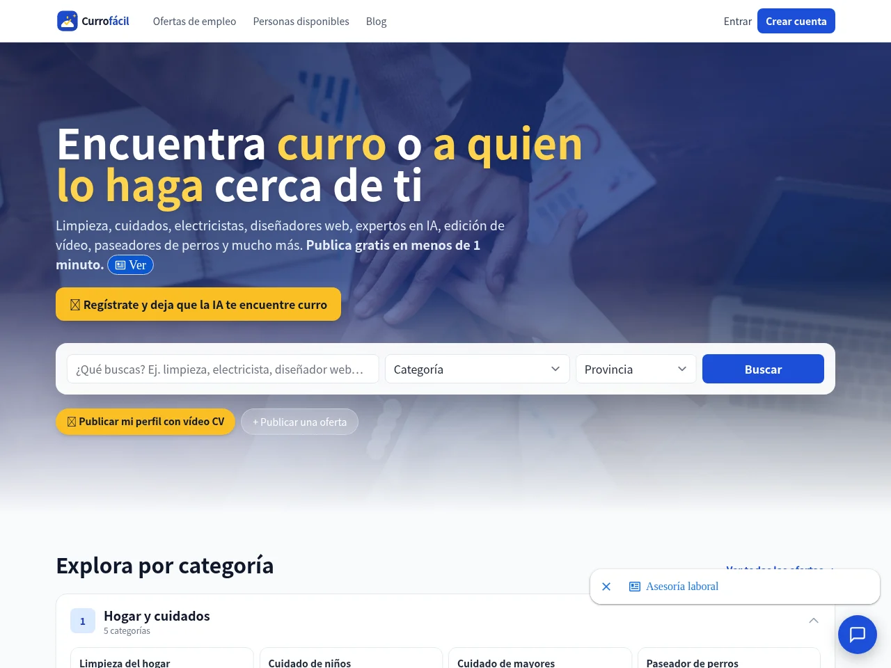 Currofácil screenshot Currofácil website screenshot