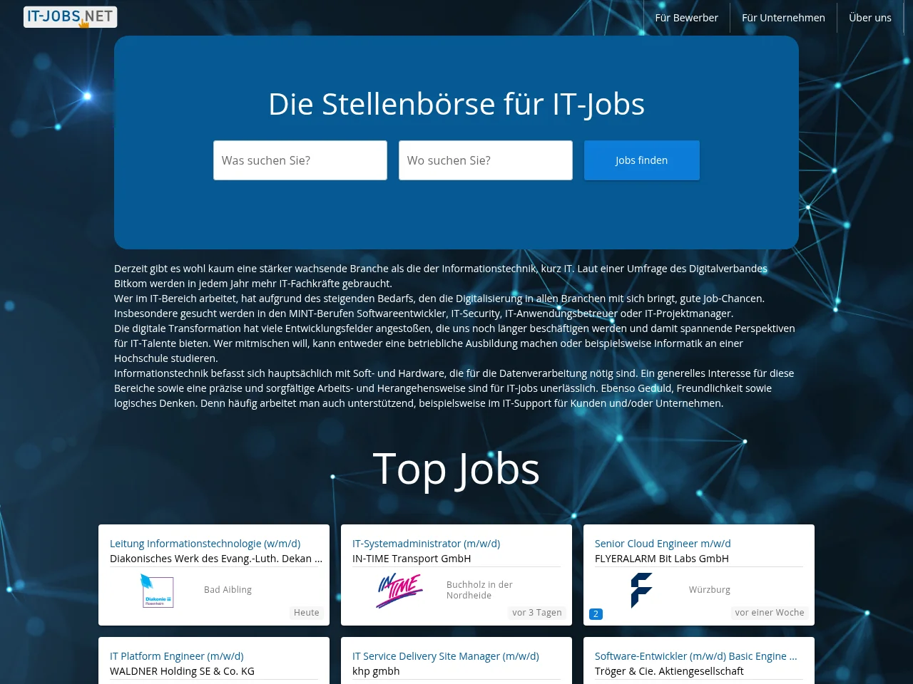 IT-Jobs website screenshot
