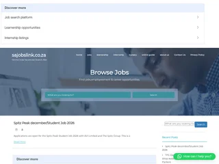 SA Jobs Link screenshot preview