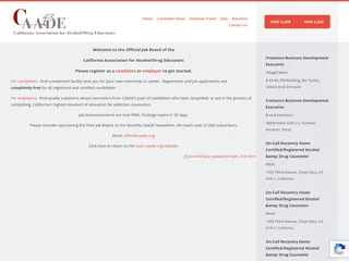 CAADE Job Board screenshot preview