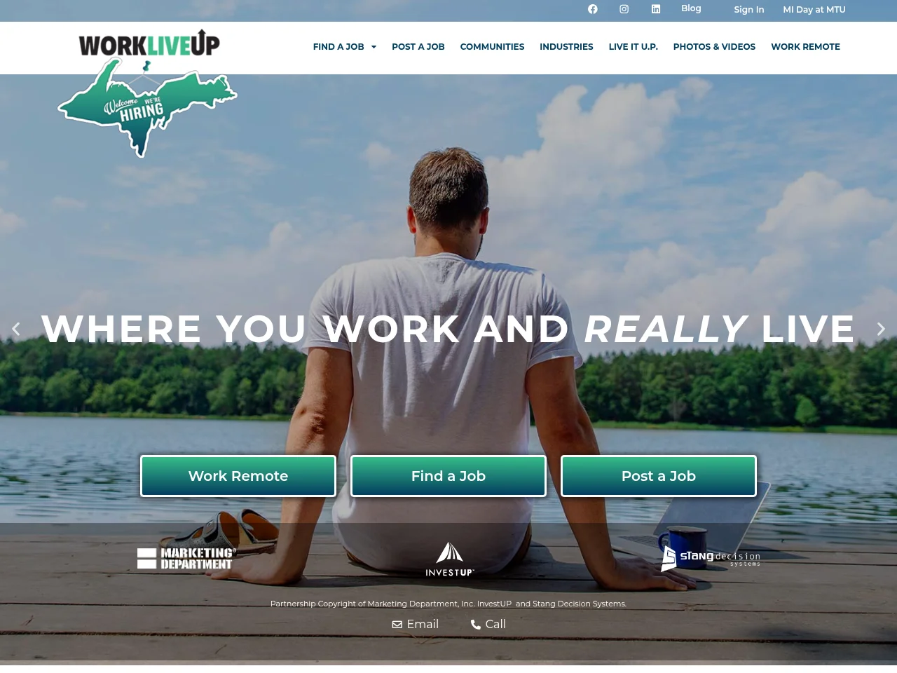 WorkLiveUP screenshot WorkLiveUP website screenshot