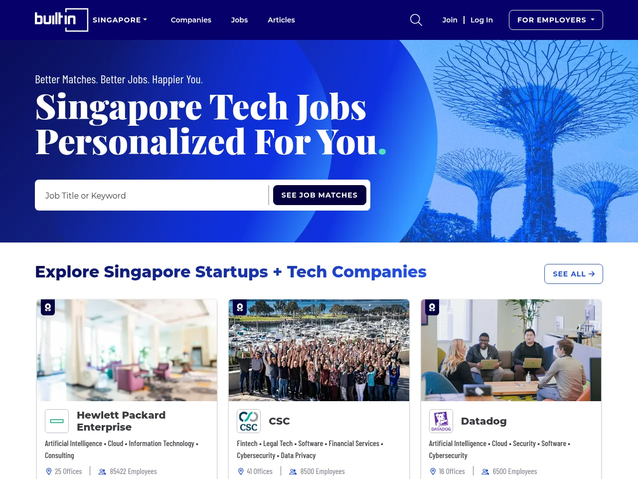 Built In Singapore website screenshot