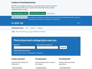 Teaching Vacancies screenshot preview
