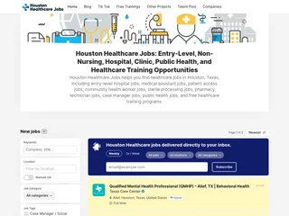 Houston Healthcare Jobs screenshot preview