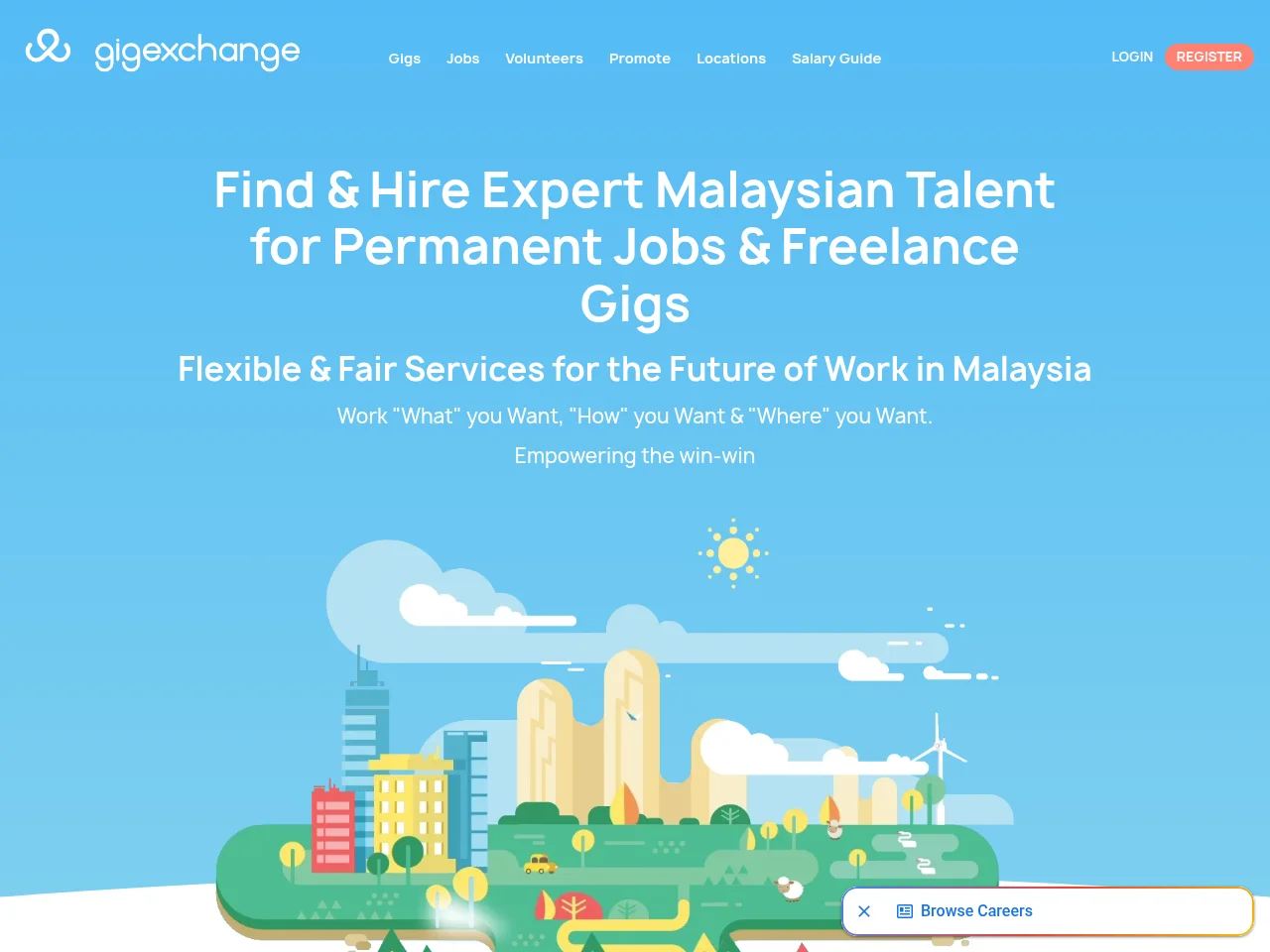 GigExchange screenshot GigExchange website screenshot