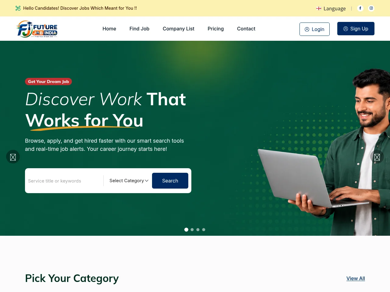 Future Job India screenshot Future Job India website screenshot