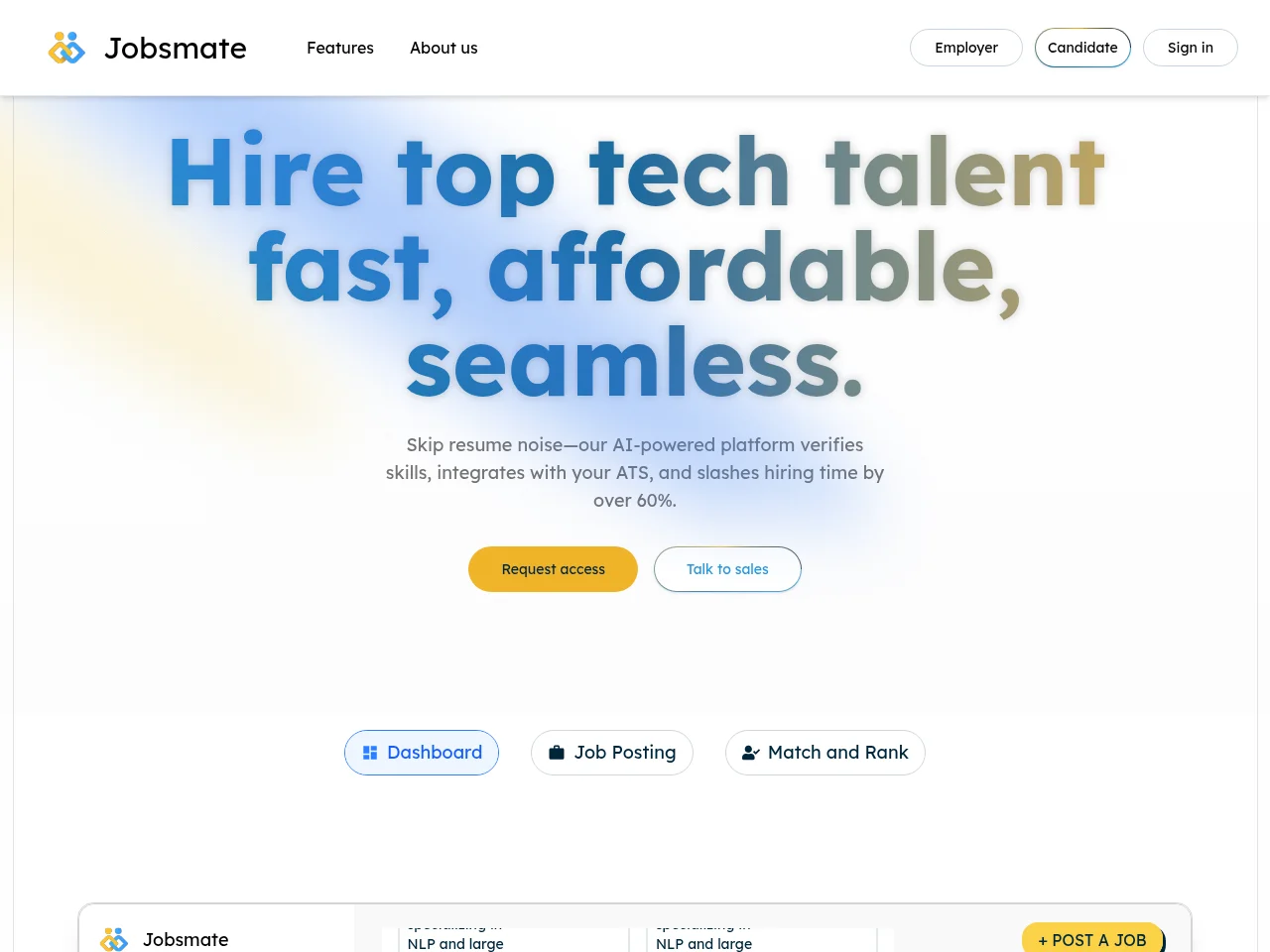 Jobsmate screenshot Jobsmate website screenshot