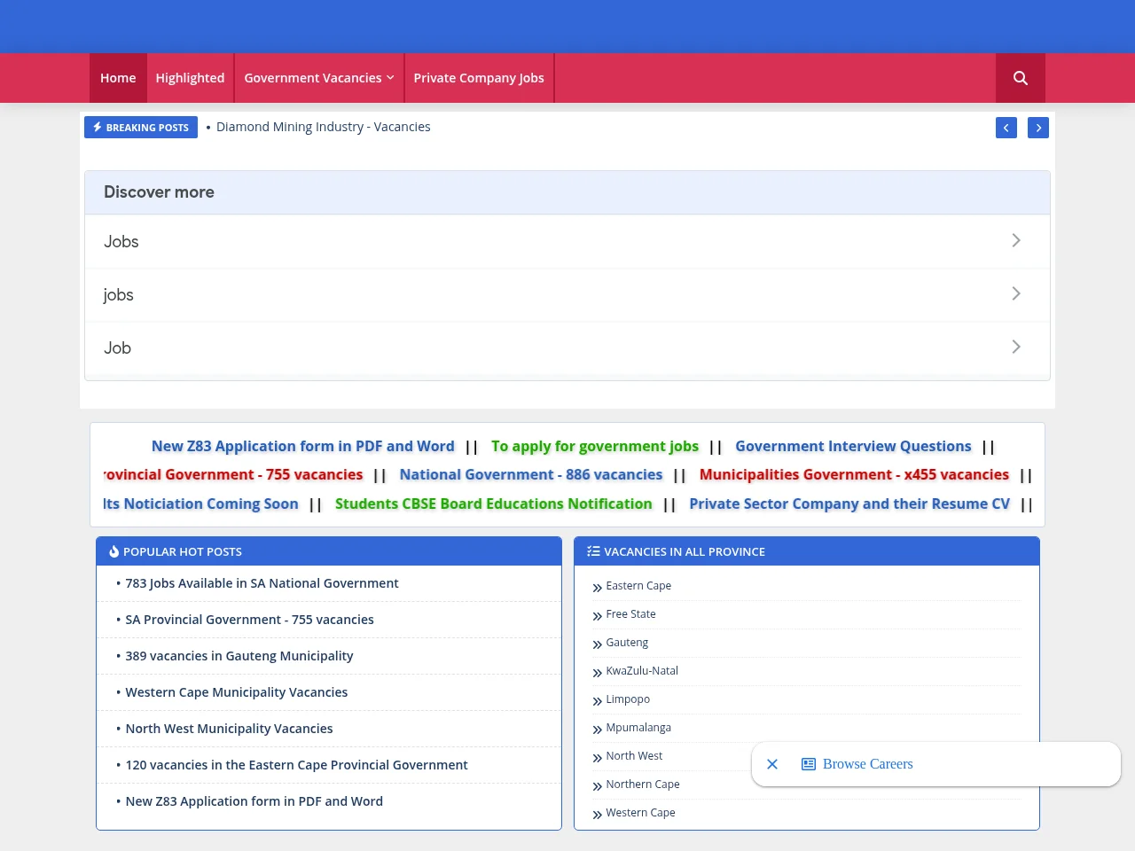 Khabza Career Portal screenshot Khabza Career Portal website screenshot