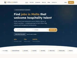 HotelJobsInMalta screenshot preview