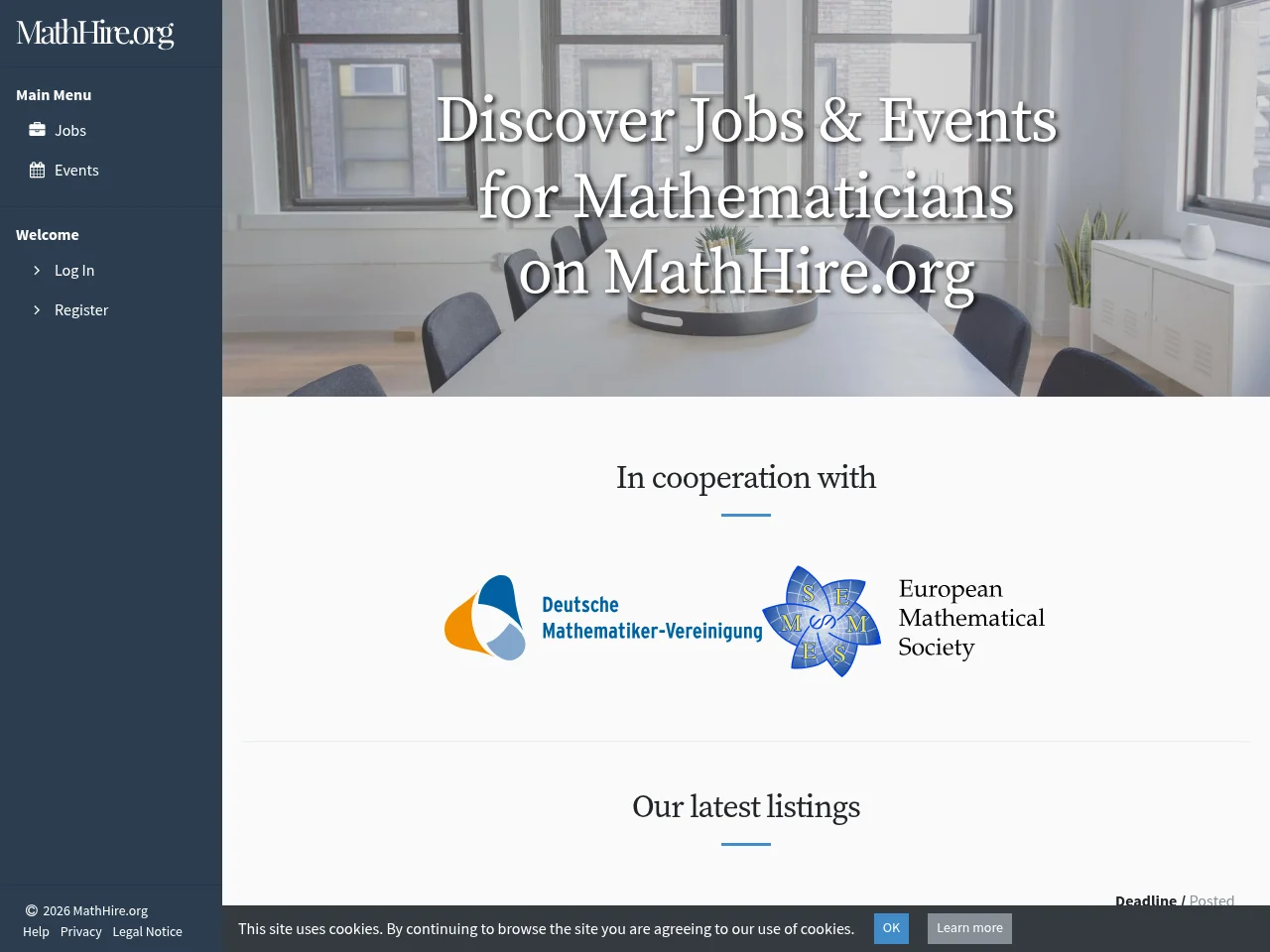 MathHire website screenshot