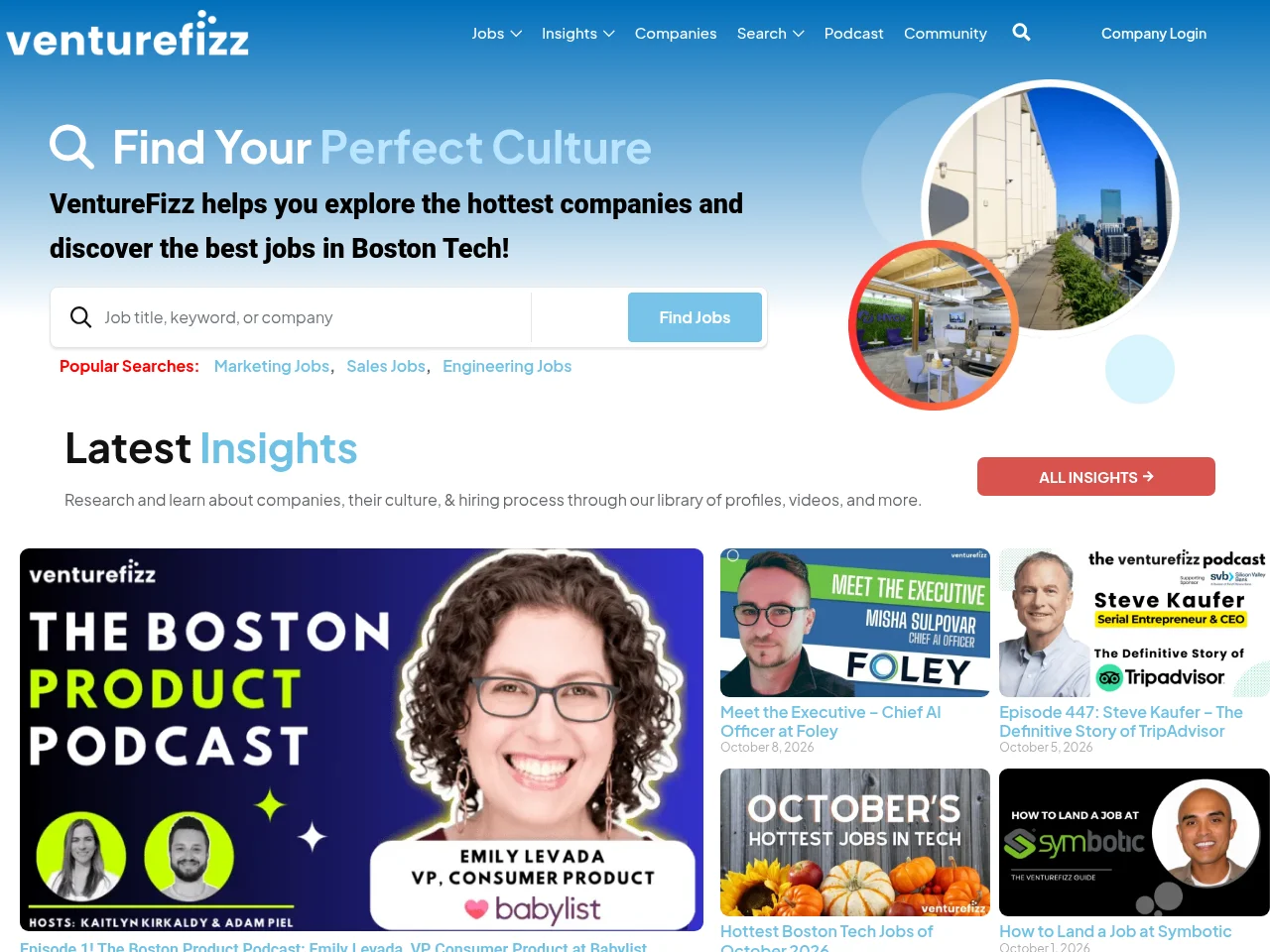 VentureFizz website screenshot