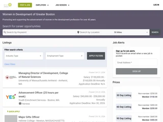 Women in Development of Greater Boston's Job Board screenshot preview Women in Development of Greater Boston's Job Board screenshot preview