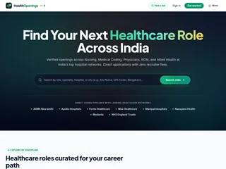 HealthOpenings screenshot preview