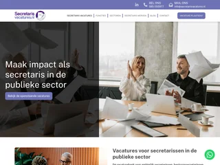 Secretarisvacatures screenshot preview