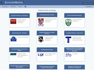 Econ Job Market screenshot preview Econ Job Market screenshot preview