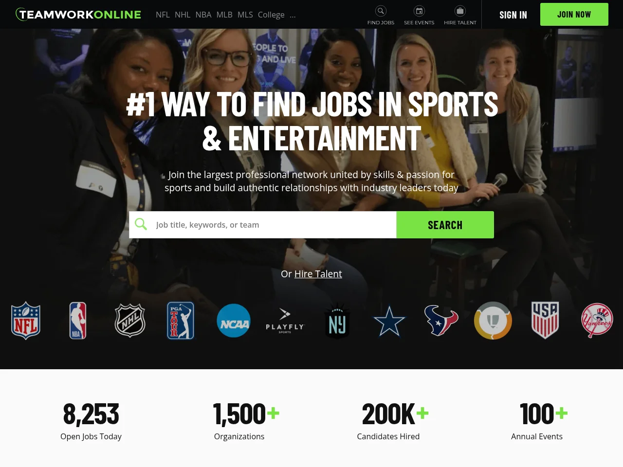 TeamWork Online website screenshot