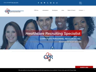 CPR-Inc. Healthcare Recruiting Specialists screenshot preview