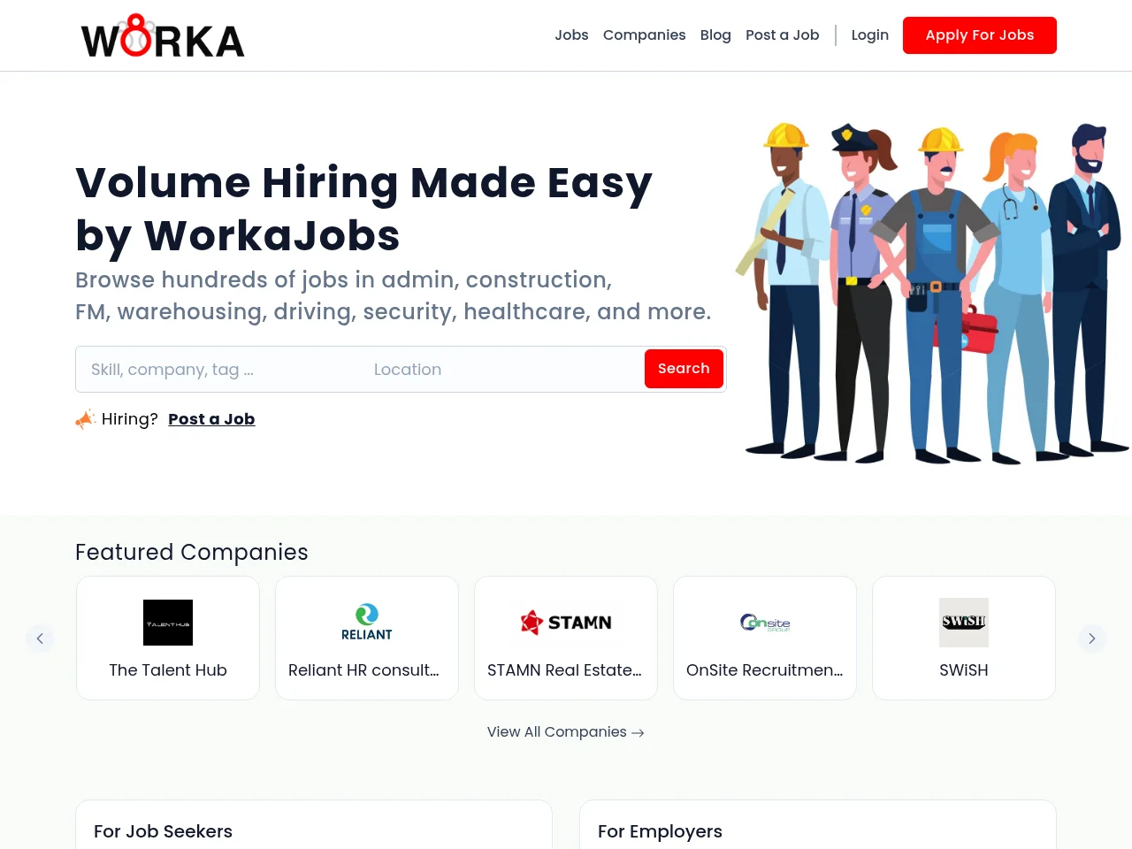 WorkaJobs screenshot WorkaJobs website screenshot