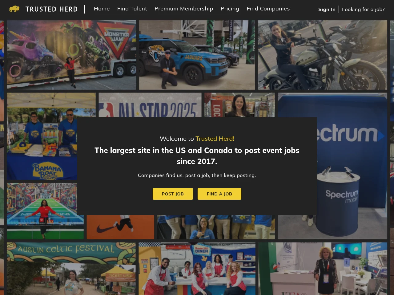 Trusted Herd website screenshot