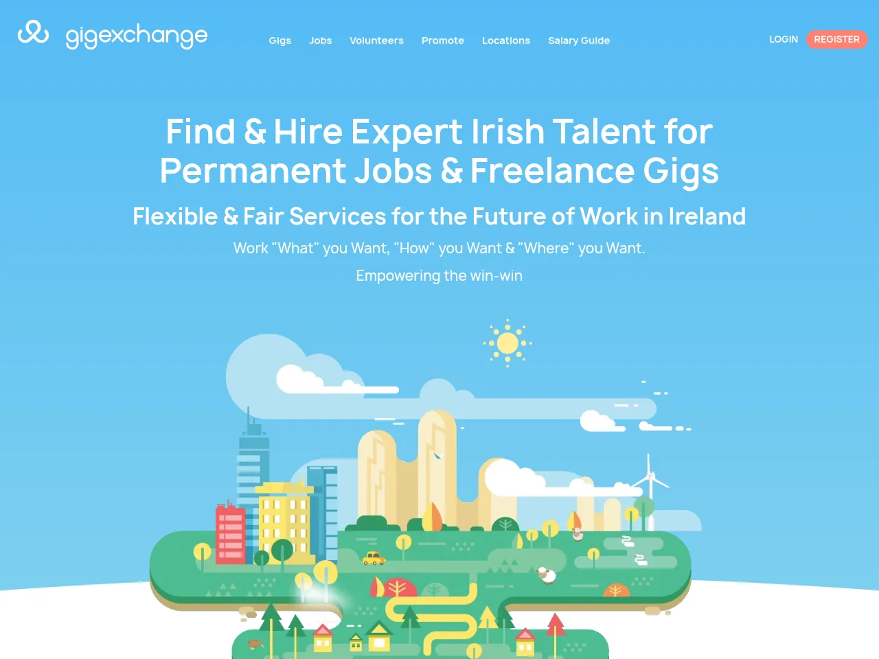 gigexchange website screenshot