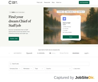 Chief of Staff Job screenshot preview Chief of Staff Job screenshot preview