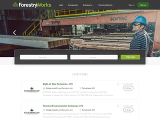 ForestryWorks Job Board screenshot preview
