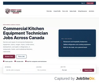 Commercial Kitchen Tech Jobs screenshot preview Commercial Kitchen Tech Jobs screenshot preview