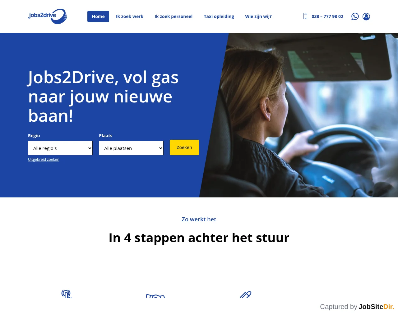 Jobs2Drive website screenshot