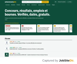 ActuConcoursJobs screenshot preview