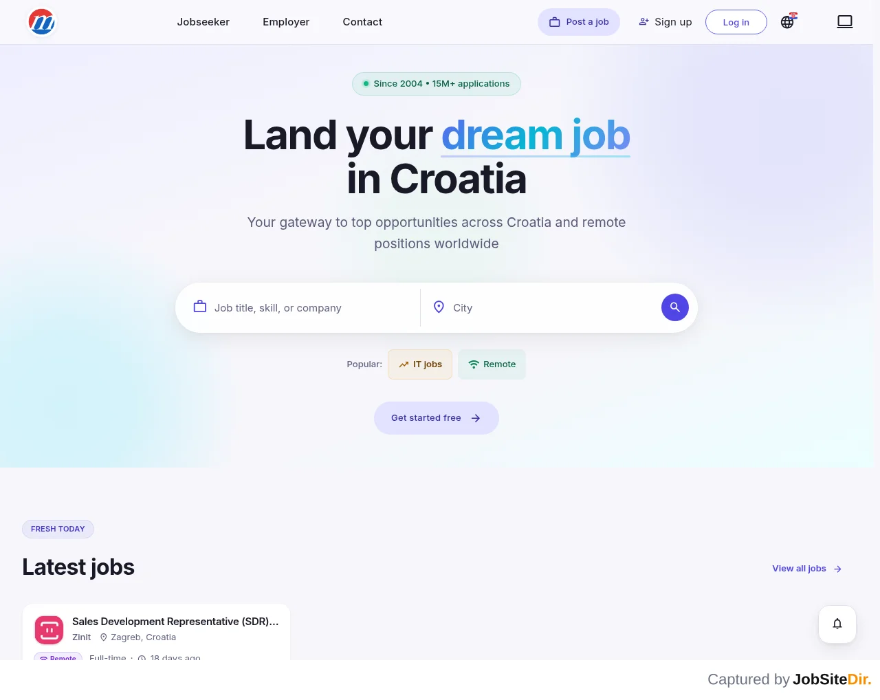 Mustakbil HR website screenshot