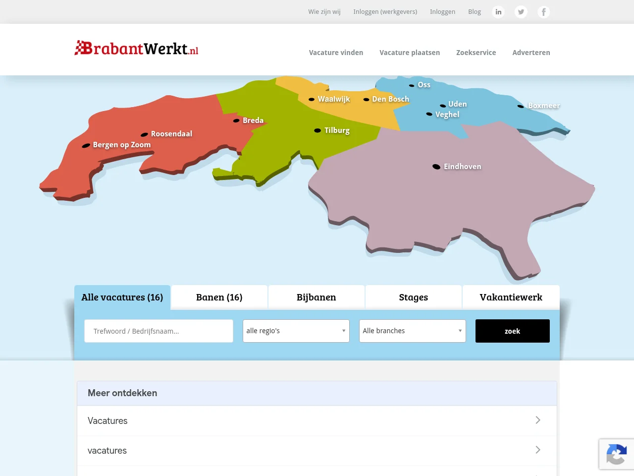 BrabantWerkt website screenshot